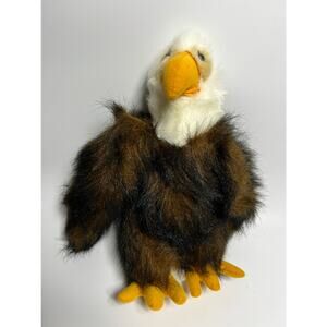 Vintage Kelly Toy Brand 14” Eagle Plush Stuffed Bird
